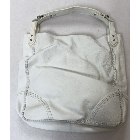 Sigrid Olsen 100% Leather Boho‎ Purse White Hobo Shoulder - Picture 1 of 11